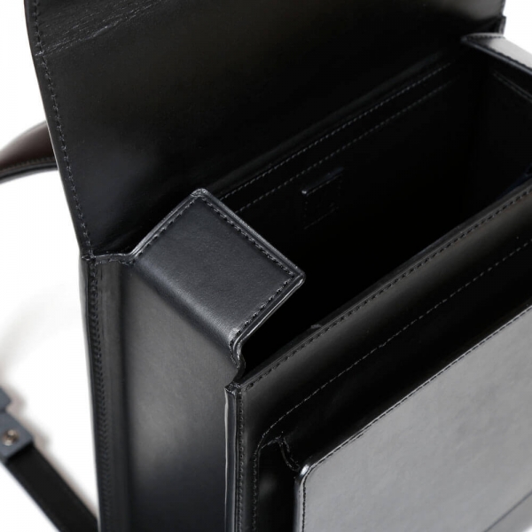 OTONA RANDSEL 001wide ‐ Noir, Cuir Nume, Classique, Tsuchiya Kaban		